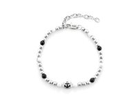 Bracciale 4US: Cesare Paciotti Uomo San Valentino 24 in Acciaio Onice 4UBR6452
